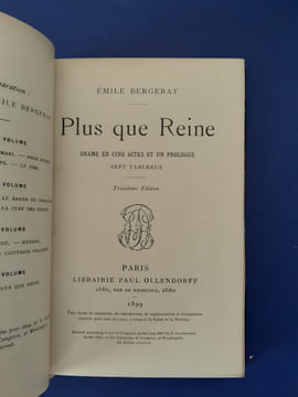 Plus que reine. 3e édition.
. Bergerat Emile
Réf: BB399