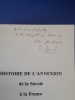 Histoire de l'annexion de la Savoie à la France et ses dossiers secrets.
. Guichonnet Paul.
