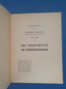 Les prophéties de Maistre Michel Nostradamus
