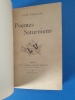Poèmes Saturniens
. Verlaine, Paul
