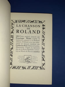 La Chanson de Roland
D'après le manuscrit. Adaptation en Français Catherine Petit
Illustrations d après la tapisserie de la Reine Mathilde