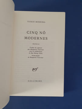 Cinq Nô modernes: théâtre
. Mishima, Yukio