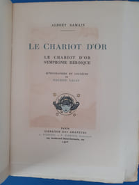 Le Chariot d'or
ill. Maurice Lalau Art déco ex. sur Japon impérial
1/100 ex. sur Japon impérial avec suite sur Chine.