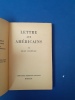 Lettre aux am&eacute;ricains
. Cocteau,  Jean
