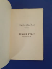 Napoléon à Saint-Cloud Le Coup D'Etat (18-19 Brumaire, An VIII)
