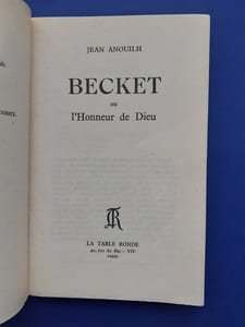 Becket ou l'honneur de Dieu