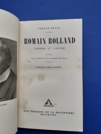ZWEIG, Stefan.
Romain Rolland. Sa vie - son oeuvre. Avec 10 illustrations hors-texte. Texte français de O. Richez.
