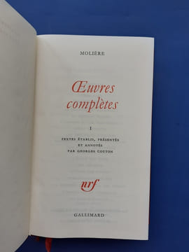 Oeuvres complètes I (1)
. Molière (Texte établi, présenté et annoté par G. Couton)