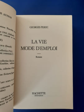 La Vie mode d'emploi
. Georges Perec