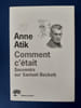 Comment c'&eacute;tait: Souvenirs sur Samuel Beckett
. Moses Emmanuel, Atik Anne
