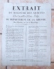Arrêté du département de la Gironde concernant les cimetières et les inhumations]. 6 Pluviôse, an 9 (26 Janvier 1801). 