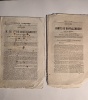 1768-1817. Ensemble de 4 L.A.S sign&eacute;es le Marquis et Comte de Montalembert.
On joint:
2 extraits du Moniteur Universel ( N&deg;9 mai et 17 avril 1844). ...