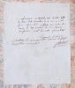 - Note de Nicolas- Ren&eacute; Favart d’Herbigny: &laquo; Conform&eacute;ment &agrave; l’article XI du titre VIII du d&eacute;cret de la Convention du 21, 23, 24 et 25 f&eacute;vrier 1794 ...
