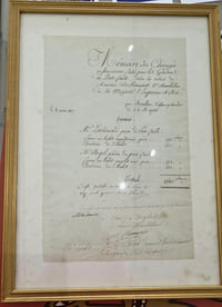 Mémoire des ouvrages et fournitures fait pour le gardien du portefeuille selon les ordres de Monsieur de Rémusat premier chambellan de sa majesté l'empereur et roi le 04 août 1807