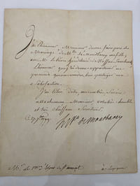 Prince de MONTBAREY Ministre de la guerre de Louis XVI