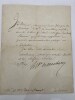 Prince de MONTBAREY Ministre de la guerre de Louis XVI. 