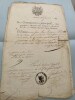 Lettres manuscrites du Commissaire principal, Chef maritime, Chevalier de l'Empire, Membre de la 10e Cohorte de la L&eacute;gion d'honneur.. 