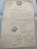 Lettres manuscrites du Commissaire principal, Chef maritime, Chevalier de l'Empire, Membre de la 10e Cohorte de la L&eacute;gion d'honneur.. 