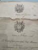 Lettres manuscrites du Commissaire principal, Chef maritime, Chevalier de l'Empire, Membre de la 10e Cohorte de la L&eacute;gion d'honneur.. 