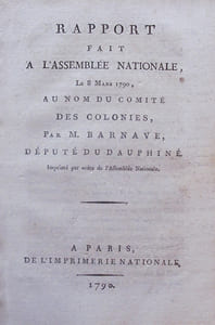 Rapport fait à l'Assemblée Nationale, le 8 mars 1790, au nom du Comité des Colonies.