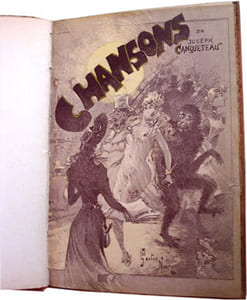 Chansons. (ENVOI AUTOGRAPHE DE L'AUTEUR).