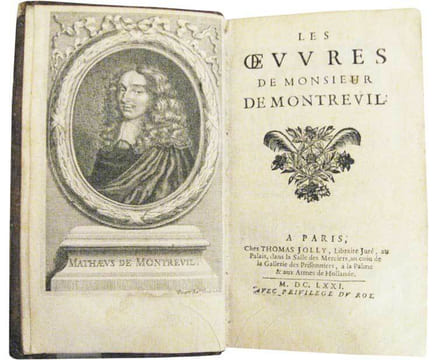 Les OEuvres de Monsieur de Montreuil.. MONTREUIL (Abbé Mathieu de)