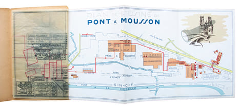 Sociétés des Fonderies de Pont à Mousson. Usine de Pont à Mousson.. PONT-A-MOUSSON (PLAN DES USINES)