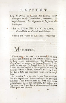 Rapport et projet de décret, présentés au nom des Comités de Salut Public et de la Guerre, sur les places à décerner par la Convention nationale aux ...