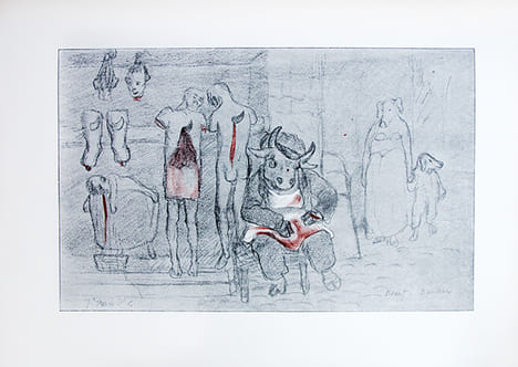 Les Caricatures de Puvis de Chavannes. Préface de Marcelle Adam.. CECILE (Pierre), ADAM (Marcelle)