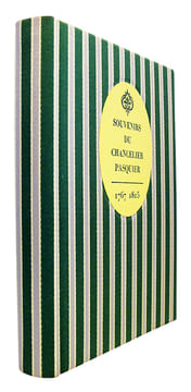 Souvenirs du chancelier Pasquier. 1767-1815. Introduction et notes de Robert Lacour-Gayet. (Exemplaire sur grand papier).. PASQUIER (Etienne-Denis)