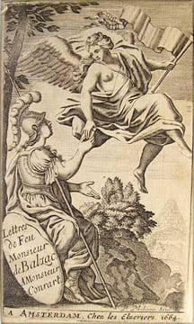 Lettres de Feu Monsieur de Balzac à Monsieur Conrart.. BALZAC (Jean-Louis Guez de)