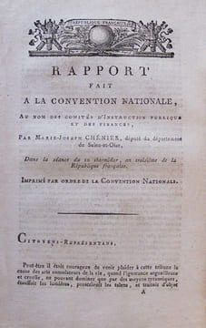 Rapport fait à la Convention Nationale, Au nom des Comités d'Instruction publique et des Finances, (...) dans la séance du 10 thermidor an troisième ...