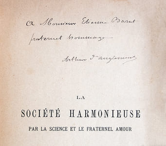 La Société harmonieuse par la science et le fraternel amour. Extrait de "l'Être astral social".