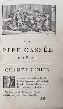 La Pipe cassée, poème epitragipoissardihéroicomique.. [VADE (Jean-Joseph)]