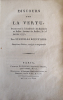 Discours sur la vertu, prononcé à l'Académie des sciences et belles-lettres de Berlin, le 25 janvier 1797.. BOUFFLERS (Stanislas-Jean, Chevalier de)