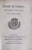 Sidney et Volsan, histoire anglaise.. ARNAUD (F.T.M. de Baculard d')