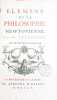 El&eacute;mens de la philosophie Newtonienne (...). Traduit de l'anglois [par Elie de Joncourt].. NEWTON (Isaac) - PEMBERTON (Henry), JONCOURT (Elie de) ...