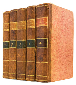 1- Copie des pièces saisies dans le local que Baboeuf [sic] occupait lors de son arrestation. Paris, Imprimerie Nationale, Frimaire (t. 1) et Nivôse (t. 2) an V [1796]. 2 parties en un volume, 334 p. et 334 p.2- Débats du Procès instruit par la Haute-Cour de Justice, contre Drouet, Baboeuf et autres : recueillis par des sténographes [tome premier - quatrième]. Paris, Baudouin, s.d. [1797]. 5 parties en 4 volumes in-8, 472 p. ; 514 p. ; 631 p. et 378, 134 p.
