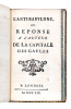 1- [FOUGERET DE MONBRON (Louis-Charles)]. La Capitale des Gaules, ou la Nouvelle Babilonne [sic]. La Haye [et "Bagdat" pour la 2e partie], 1759. 2 ...