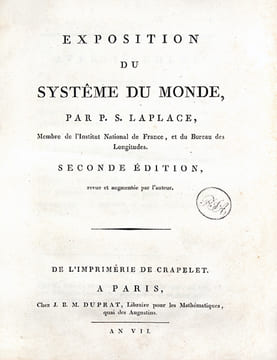 Exposition du système du monde. Seconde édition revue et augmentée par l'auteur.. LAPLACE (Pierre Simon, marquis de)