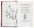Du Laocoon, ou des limites respectives de la poésie et de la littérature; traduit de l'allemand de G.E. Lessing par Charles Vanderbourg.. LESSING ...