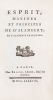 Esprit, maximes et principes de d'Alambert [sic pour d'Alembert], de l'Académie françoise.. ALEMBERT (Jean Le Rond d'), [CHAS (Jean)]