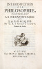 Introduction à la philosophie, contenant la métaphysique et la logique par G. J. 's Gravesande, traduite du latin [par Élie de Joncourt].. GRAVESANDE ...