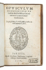 Opusculum Raymundinum de auditu Kabbalistico sive ad omnes scientias introductorium.. LULLE (Raymond) ou LLULL (Ramón)