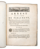 Arrest de la cour de Parlement, qui condamne un imprimé, en 10 vol. in-8°, ayant pour titre : 'Histoire Philosophique & Politique des Etablissemens & ...