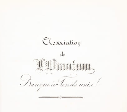 Recueil de 19 pièces autour de l'OmniumAndré Victor Amédée Ripert-Monclar (1807-1871).Page de titre calligraphiée à l'époque:" Association de ...