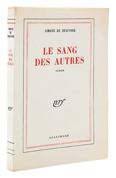 Le sang des autres. (TIRAGE DE TÊTE, 1/6 HORS COMMERCE). BEAUVOIR (Simone de)