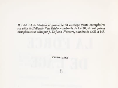 La force de l'âge.
