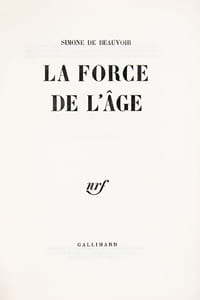 La force de l'âge.