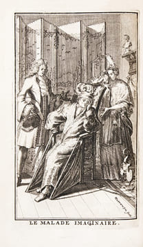 Les Oeuvres. Nouvelle édition. Corrigée, & augmentée des oeuvres Posthumes, & de tres belles Figures à châque Comedie, &c.. MOLIERE (Jean-Baptiste ...
